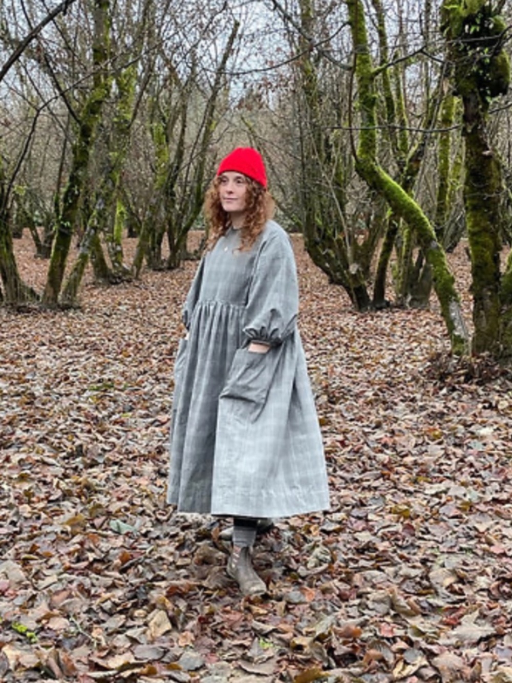 Oak Tree House Puff Sleeve Dress - Picture 2 of 7